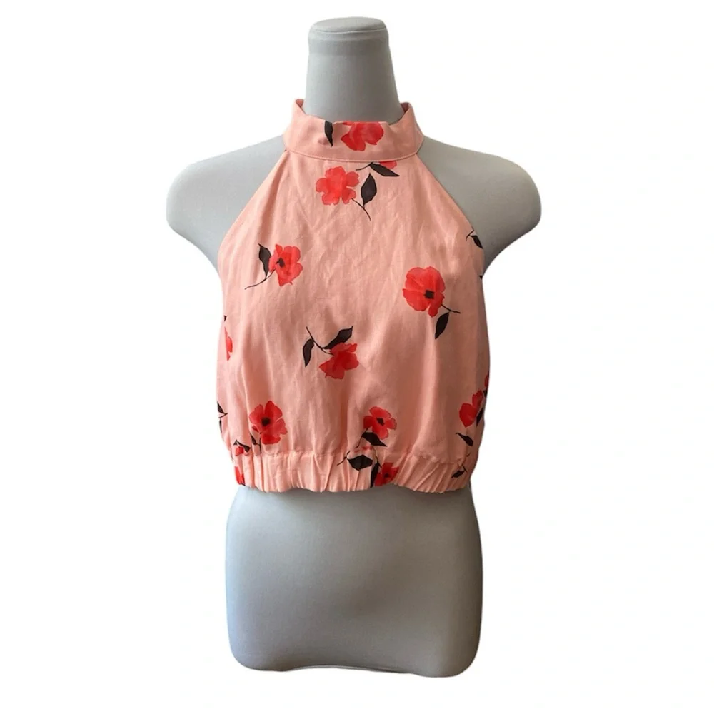 Zara Linen Blend Floral Print Top - Picture 2 of 7